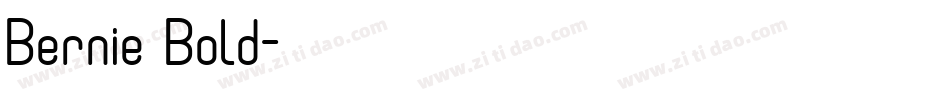Bernie Bold字体转换